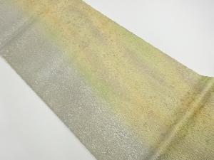 リサイクル　ふくれ織引箔抽象模様袋帯